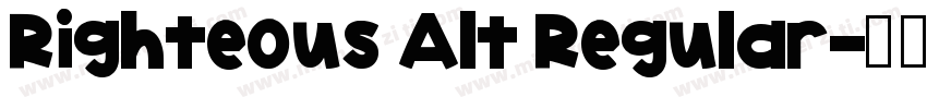 Righteous Alt Regular字体转换